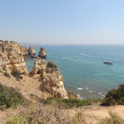 La superbe plage "praia da marinha"